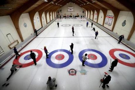 Broomstones Curling Club in Wayland.
