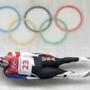 Taylor Morris of United States competes during final heats of the men's luge competition at the 2018 Winter Olympics in Pyeongchang, South Korea, Sunday, Feb. 11, 2018. (AP Photo/Wong Maye-E)