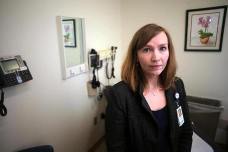 Chelsea, MA - 02/13/18 - Dr. Audrey Provenzano, who wrote an essay about why it's important for regular docs to treat patients with addiction, and why it's so difficult. () Reporter: (Felice Freyer) Topic: (15primarycare)
