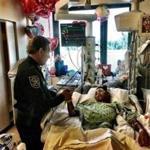 Broward County Sheriff Scott Israel with Anthony Borges, 15, who was shot five times during the massacre on Valentine?s Day that killed 17 students. 