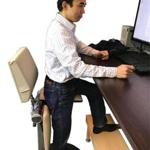 ?With a lot of chairs and desks, you can change position, but you do it only when you feel pain,? says Simon Hong, creator of the StandX. 