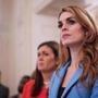 (FILES) In this file photo taken on February 21, 2018 White House Communications Director Hope Hicks watches as US President Donald Trump takes part in a listening session on gun violence with teachers and students in the State Dining Room of the White House. Hope Hicks, the White House communications director and one of President Trumps longest-serving advisers, said Wednesday that she was resigning. / AFP PHOTO / MANDEL NGANMANDEL NGAN/AFP/Getty Images