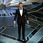 Host Jimmy Kimmel onstage during the 90th Academy Awards Sunday.