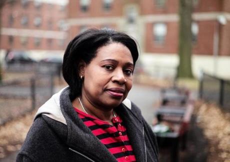 Martha Frias, 53, moved to Boston from the Dominican Republic four months ago, after a nearly eight-year effort to join her mother and siblings here
