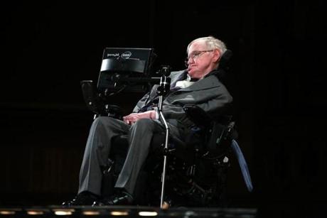 Dr. Hawking delivered an address at Harvard University?s Sanders Theatre in April 2016.

