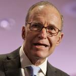 Larry Kudlow spoke at the New York State Republican Convention in Rye Brook, N.Y., in 2014.  