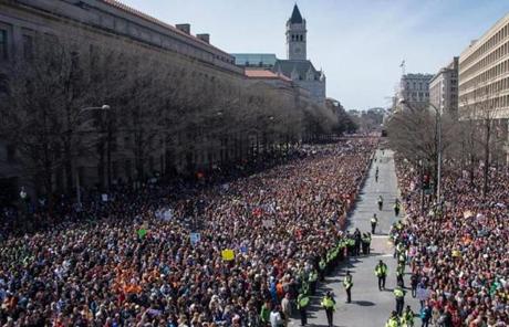 People gathered in Washington, D.C.

