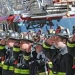 Boston firefighters remembered two killed in a Back Bay blaze four years ago at 298 Beacon St. in Boston.