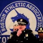 Boston Police Superintendent William Ridge spoke at a security press conference for the 2018 Boston Marathon.
