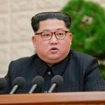 North Korean leader Kim Jong Un speaks during a meeting of the Central Committee of the Workers' Party of Korea, in Pyongyang, North Korea on Friday.