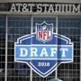 A view of AT&T Stadium as preparations for the upcoming NFL football draft are underway in Arlington, Texas, Sunday, April 22, 2018. (AP Photo/Michael Ainsworth)