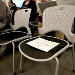 The Massachusetts Gaming Commission left a chair open in the audience in memory of the late WBZ reporter Lana Jones during its Friday meeting. 