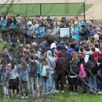 Students walked out of Lincoln Sudbury High School to protest the school's handling of a sexual assault case. 