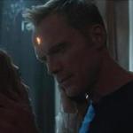 Lizzie Olsen (left) and Paul Bettany in a scene from 