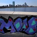 Even before the current round of repair work is complete on the Longfellow Bridge, graffiti has sprung up in various places on the structure. 