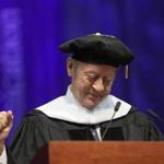 Billy Collins spoke at Emerson College?s undergraduate commencement in Boston University's Agganis Arena.