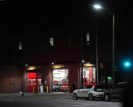 A woman firefighter said a male co-worker assaulted her in this Jamaica Plain firehouse in January. He pleaded not guilty last month.
