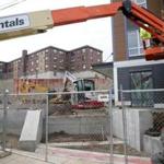 Redevelopment has reached the public housing complex in Orient Heights in East Boston. 