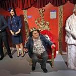 At Dreamland Wax Museum, Delores Steinlilber took a seat and let ?Queen Elizabeth? stand.