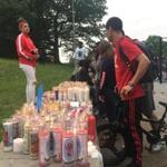 A vigil was set up in University Park in honor of slain teen Sidney Krow Jr. 