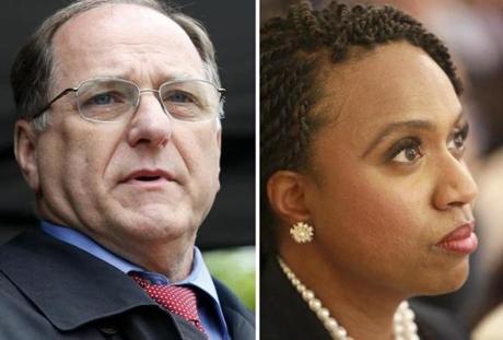 Rep. Mike Capuano and Boston City Councilor Ayanna Pressley.
