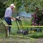 An expert in ground penetrating radar pushed the device across the front yard as investigators continued to work at the Sprinfield home where three bodies were discovered.