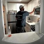 David Robinson of Southern Hands Cleaning worked at a short-term rental in Boston.