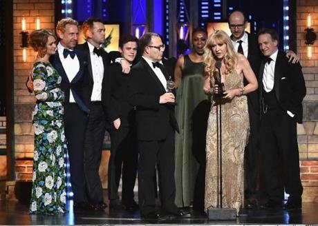 The cast and crew of ?Harry Potter and the Cursed Child? accepted the Tony Award for best new play.
