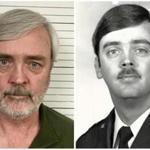 FILE - This combination of photos provided by the U.S. Air Force Office of Special Investigations shows William Howard Hughes Jr., after being captured in June 2018, at left, and an image from his time at the U.S. Air Force. Hughes, a Kirtland Air Force Base officer with top security clearance, who deserted 35 years ago and was arrested in California last week worked for years as a consultant for the University of California. (U.S. Air Force Office of Special Investigations via AP, File)
