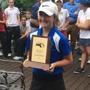 Emily Nash shot 75 to win the state golf championship. 