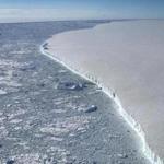 In a NASA photo, the western edge of one of the largest icebergs ever recorded, which broke away from the Antarctic Peninsula last year. The continent?s rate of ice loss is speeding up, which is contributing even more to rising sea levels. according to a study published Wednesday in the journal Nature. (Nathan Kurtz/NASA via The New York Times) ? FOR EDITORIAL USE ONLY