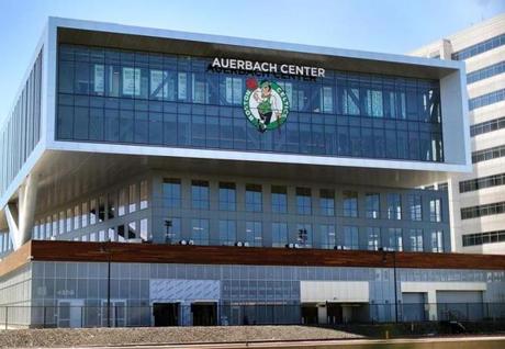 The Auerbach Center on Guest Street in Brighton, as seen from the Massachusetts Turnpike. 

