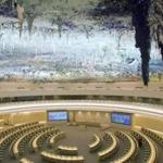 A view of the Human Rights Room at the UN?s European headquarters in Geneva.