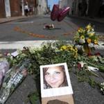 Flowers were left where Heather Heyer was killed when a crowd plowed into a crowd of people in August of last year in Charlottesville, Va.  