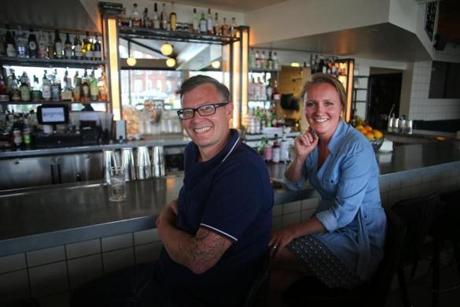 Birch Shambaugh and Fayth Preyer, owners of Woodford Food & Beverage restaurant, are seeing the Woodfords Corner neighborhood come alive.
