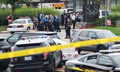 Police responded to a shooting at the offices of the Capital Gazette, a daily newspaper, in Annapolis, Md.
