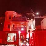 Firefighters battled a two-alarm blaze on Armandine Street in Dorchester early Sunday.