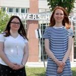 Samantha Walters (left) and Sarah Mountain were among the original recipients of the Colleen E. Ritzer Memorial Scholarship.