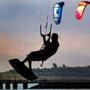 Kiteboarders took to the waters at Pleasure Bay in South Boston.