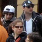 Dzhokhar and Tamerlan Tsarnaev in the crowd at the Boston Marathon. The younger brother wants tapes of an interview his older brother?s friend, Ibragim Todashev, gave to law enforcement. It?s not clear why.