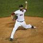 Red Sox starter David Price went six-plus innings against the Yankees Sunday night, allowing two runs on six hits.