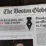The front page of Thursday?s Boston Globe.