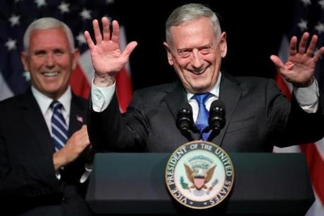 Defense Secretary James Mattis introduced Vice President Mike Pence this month before he announced the administration?s plan to create a Space Force by 2020.
