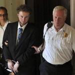 Thomas Latanowich was escorted into the courtroom for his arraignment Friday.