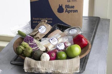 Blue Apron is one of a number of companies offering meal kit options.
