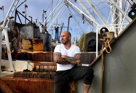 Scallop fisherman Tyler Miranda, on board the Brittany Eryn ship in New Bedford, is in recovery from addiction to opioid painkillers.
