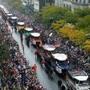 The 2004 Red Sox parade down Boylston Street.