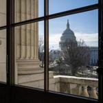 FILE- This Dec. 27, 2018, file photo shows the Capitol Dome from the Russell Senate Office Building in Washington during a partial government shutdown. On Thursday, Jan. 24, 2019, the Labor Department reports on the number of people who applied for unemployment benefits last week. (AP Photo/, File)