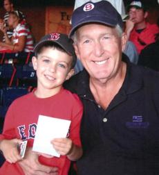 Mr. Swift in 2005 with his grandson Sam.
