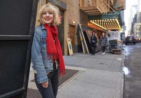 Vermont native Anaïs Mitchell at the Walter Kerr Theatre in New York. 
